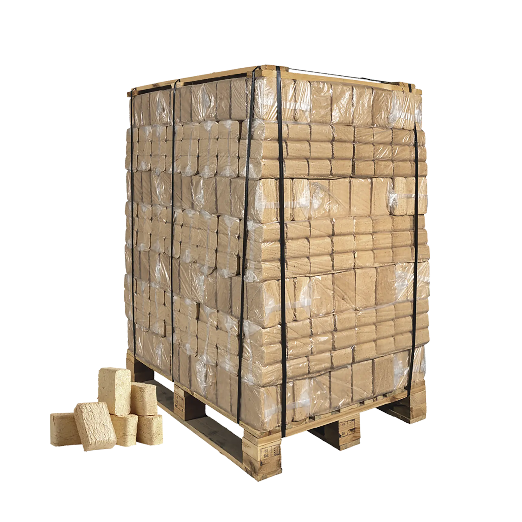 Træbriketter FSC® · 10 kg pr. pose · 960 kg pr. palle